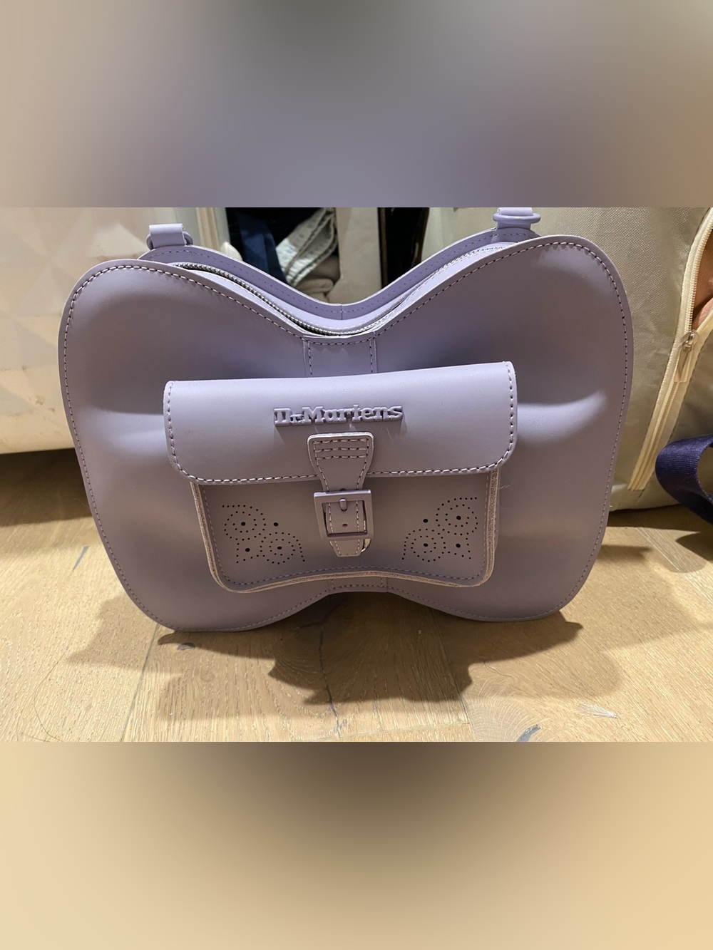 Dr. Martens Lilac Leather Shoulder Bag